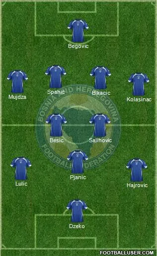 LIKELY BOSNIA XI FOR 2014 WORLD CUP