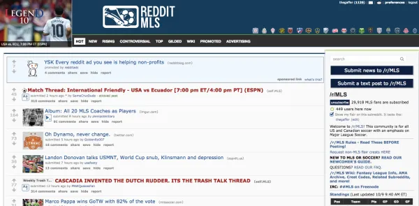 best soccer subreddits