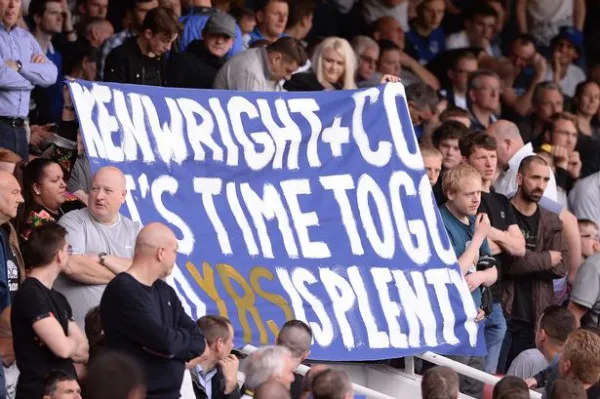 Some supporters have made their feelings clear about the current board.