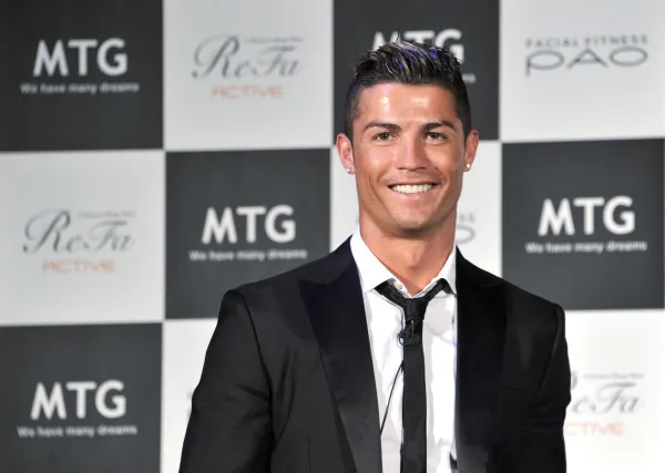 Cristiano Ronaldo , pro football player, athletic beauty, press conference, MTG, at Shodome on July 22, 2014. Sports J. Coskrey reports. YOSHIAKI MIURA PHOTO.