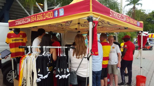 strikers-merchandise-tent