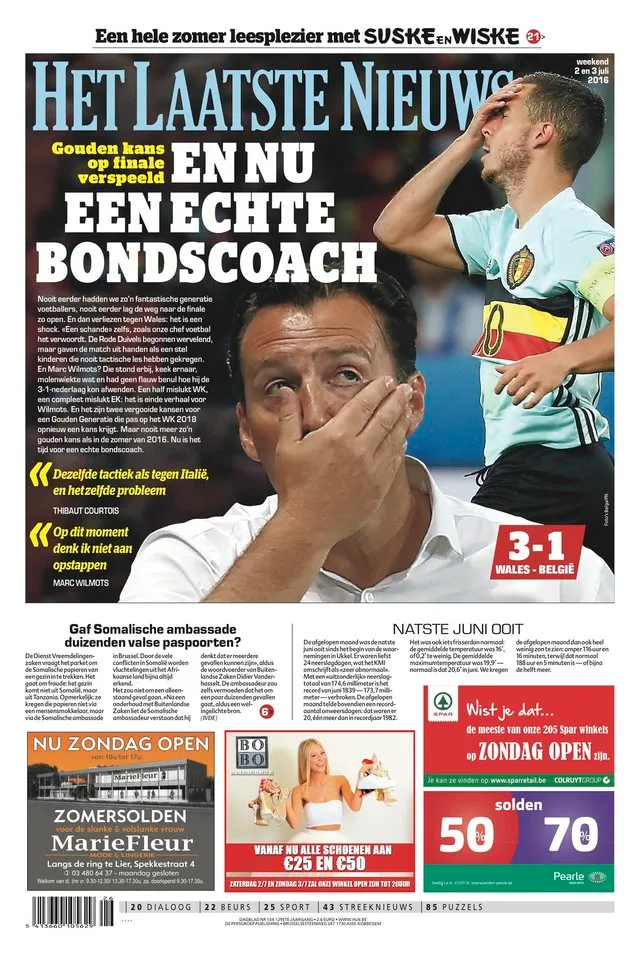 Het Laatste Nieuws - and now a real coach