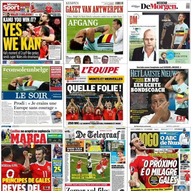 wales-belgium-newspaper-covers