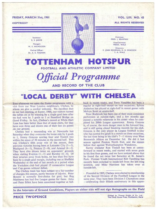 spurs-chelsea-programme