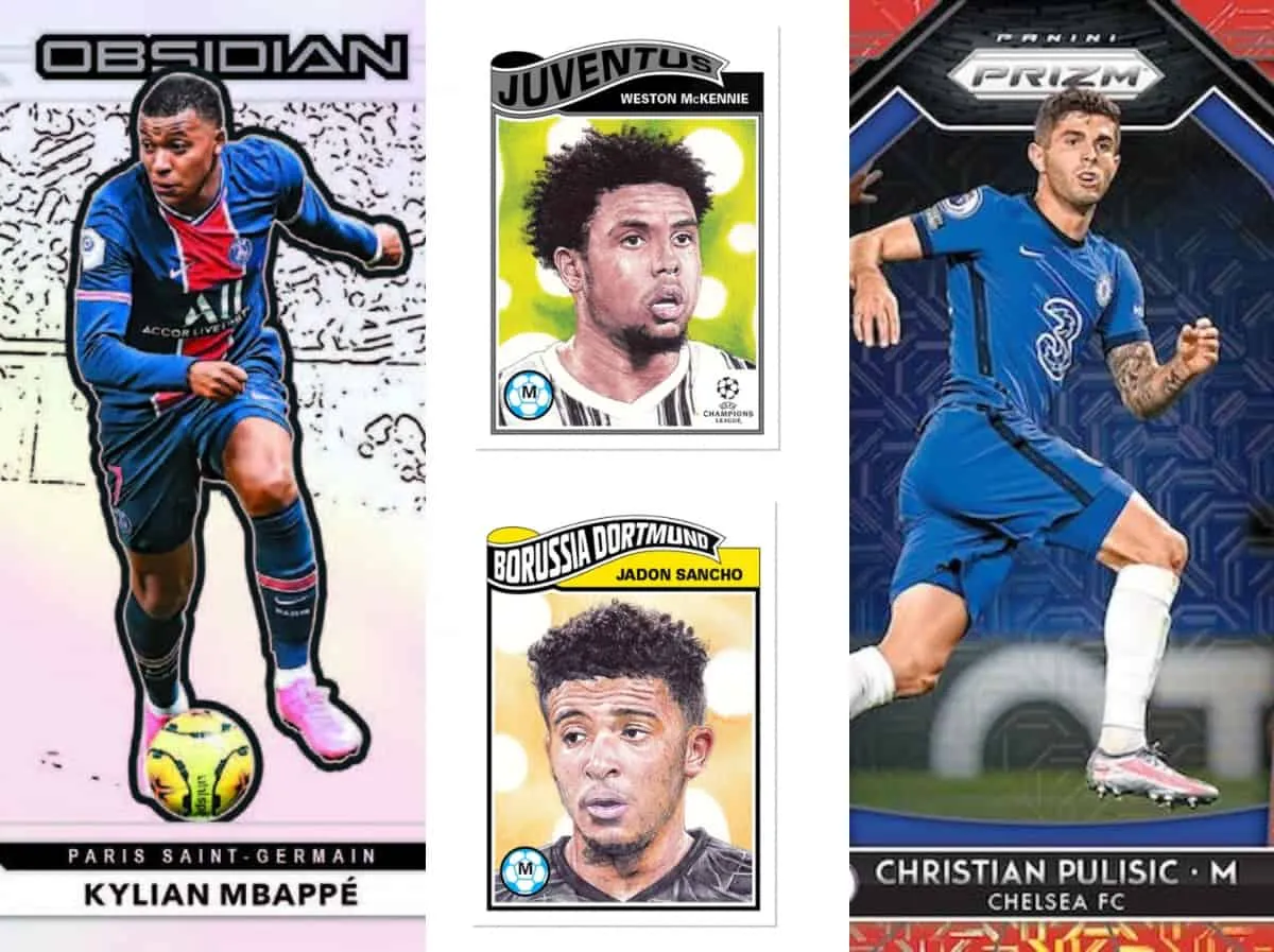 Soccer trading cards