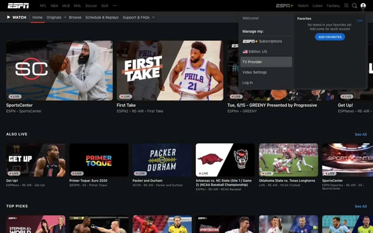 How to watch soccer games on ESPN3