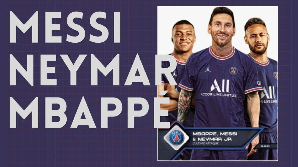 PSG Messi Neymar Mbappe