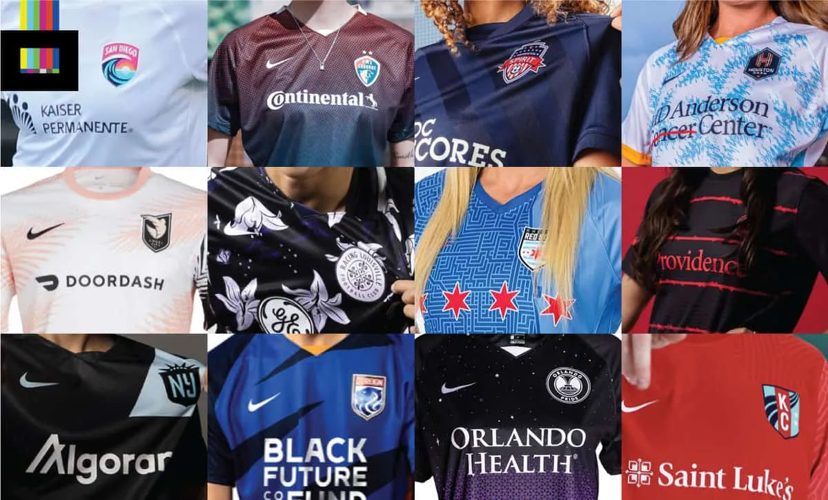 NWSL kits for 2022 season