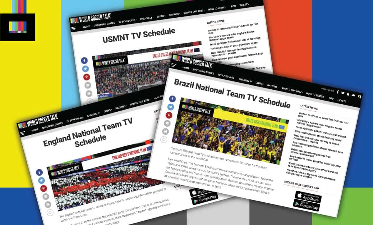 national team schedules