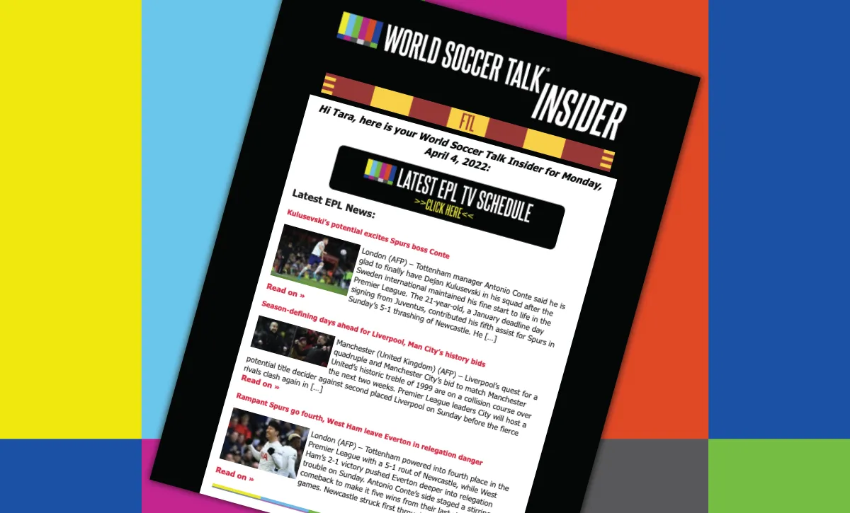 Insider Email featuring Virtual soccer scarf