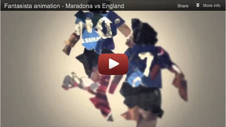 Diego Maradona Goal Against England (No, Not That One) Featured In Animation [VIDEO]