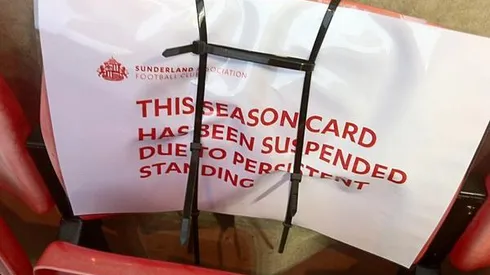 Sunderland Suspend Season Ticket Holders Due to 'Persistent Standing'