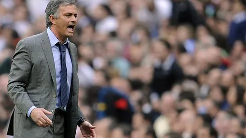 Real Madrid's Portuguese coach Jose Mourinho reacts during the Spanish League football match Real Madrid vs Sporting Gijon on April 2, 2011 at the Santiago Bernabeu stadium in Madrid. Sporting Gijon won 0-1. AFP PHOTO/ DOMINIQUE FAGET (Photo credit should read DOMINIQUE FAGET/AFP/Getty Images)