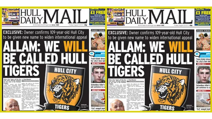 Premier League Refuse to Endorse Hull Tigers Name Change