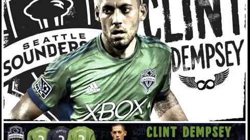 Order Your Own Clint Dempsey Seattle Sounders Shirt: Home & Away