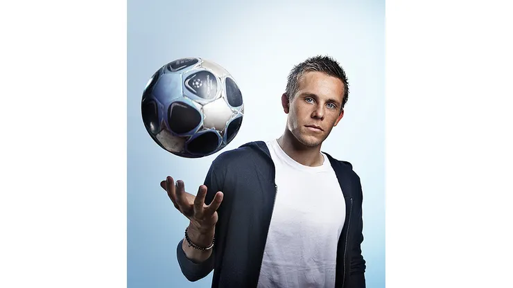 Professional football player Gylfi Þór Sigurðsson. photo editing: Hallmar