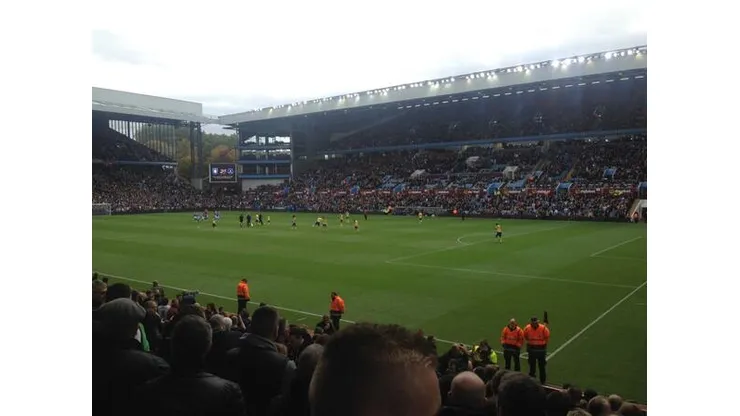 The view from my seat at Villa Park