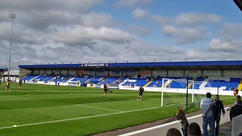 The Vaughan Stand at the Deva Stadium, home of Chester City FC. Saturday 6th September 2008