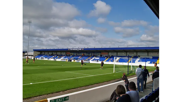 The Vaughan Stand at the Deva Stadium, home of Chester City FC. Saturday 6th September 2008