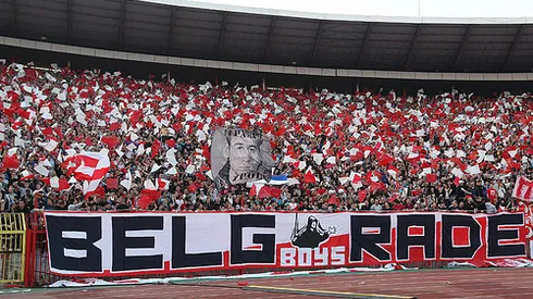Partizan Fans Set Stadium On Fire
