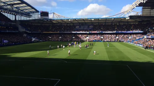 View from my seat at Stamford Bridge