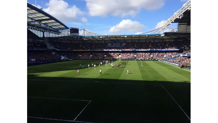 View from my seat at Stamford Bridge