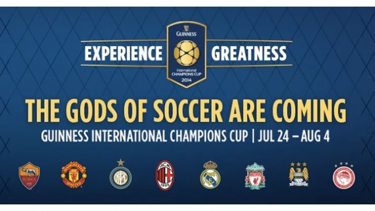 All eight teams competing in the second International Champions Cup