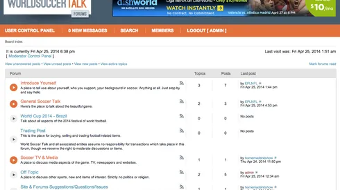 World Soccer Talk Launches Forums For Hardcore Soccer Fans