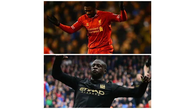 Kolo Toure (top) and Yaya Toure (bottom) are brothers competing in the Premiere League.