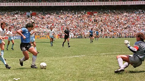 Goal of the century scored by Diego Maradona in 1986 World Cup