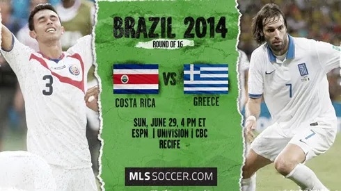 Greece vs Costa Rica, Starting Lineups, TV Times and World Cup Open Thread