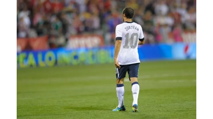 Sep 10, 2013; Columbus, OH, USA; United States forward Landon Donovan (10) during a game against Mexico at Columbus Crew Stadium. The United States won 2-0. Mandatory Credit: David Richard-USA TODAY Sports