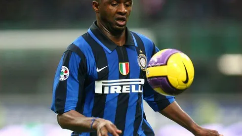 Patrick Vieira - Inter Milan /Empoli - Calcio - Serie A SerieA - 03.02.2008 - Foot Football - largeur action controle poitrine