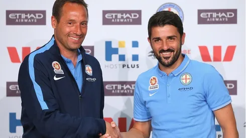David Villa Takes Part In His First Training Session With Melbourne City FC