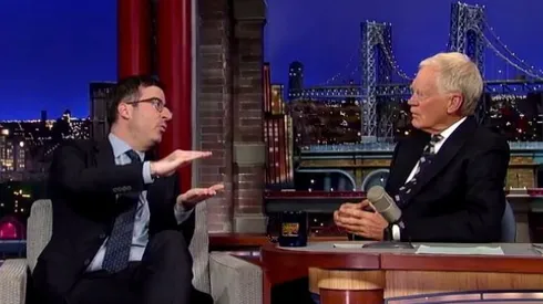 John Oliver Interviewed By David Letterman On Topic of Soccer