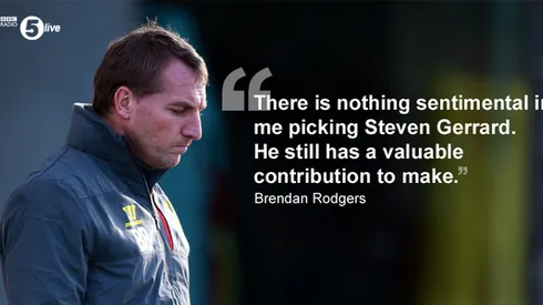 Criticism of Steven Gerrard is Unfair, Says Brendan Rodgers