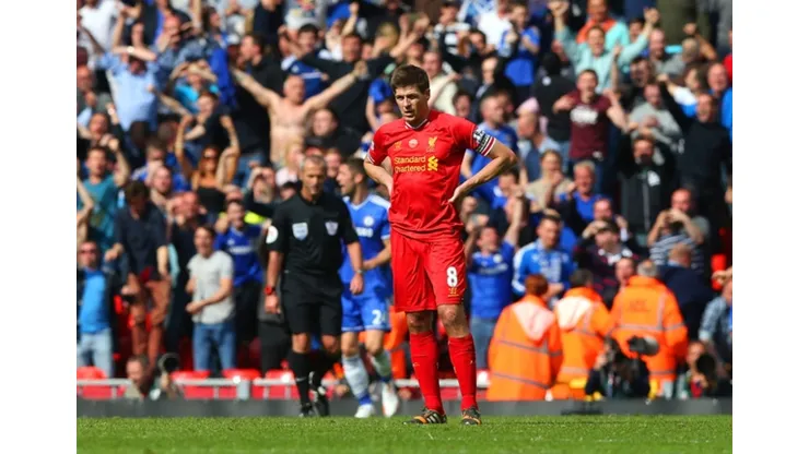 of Liverpool in action with of West Bromwich Albion during the Barclays Premier League match between Liverpool and West Bromwich Albion at Anfield on October 4, 2014 in Liverpool, England.