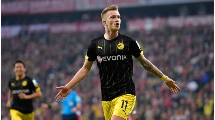 during the Bundesliga match between FC Bayern Muenchen and Borussia Dortmund at Allianz Arena on November 1, 2014 in Munich, Germany.