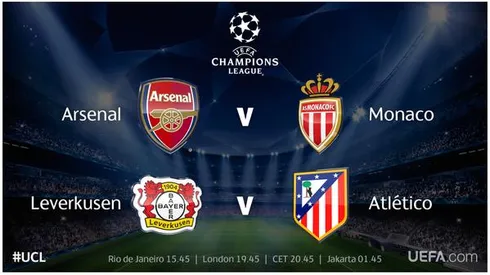 Arsenal vs Monaco and Leverkusen vs Atletico Madrid: TV times and open thread