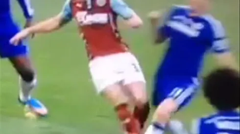 Ashley Barnes foul on Matic & subsequent Chelsea red card