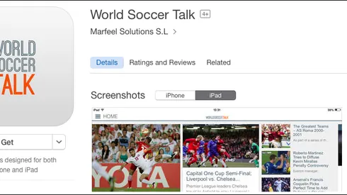 Download the World Soccer Talk apps for Android and Apple iOS smartphones and tablets