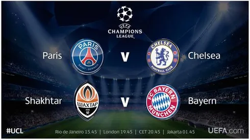 PSG vs Chelsea and Shakhtar vs Bayern; TV times and open thread