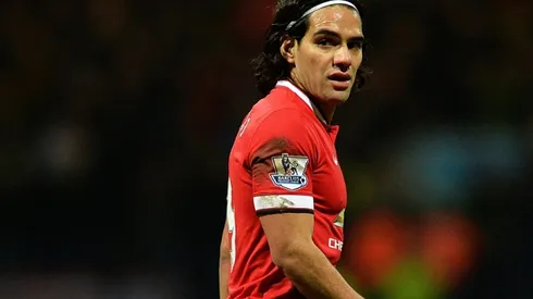 epa04623278 Manchester United's Radamel Falcao reacts during the English FA Cup fifth round soccer match between Preston North End and Manchester United at the Deepdale in Preston, Britain, 16 February 2015. EPA/PETER POWELL DataCo terms and conditions apply. http://www.epa.eu/files/Terms%20and%20Conditions/DataCo_Terms_and_Conditions.pdf