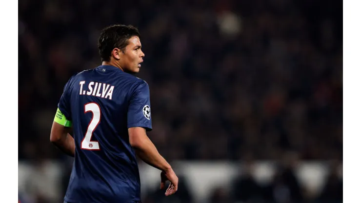 of PSG of Barcelona during the UEFA Champions League Quarter Final match between Paris Saint-Germain and Barcelona FCB at Parc des Princes on April 2, 2013 in Paris, France.
