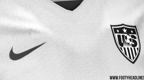 USA home soccer jersey for 2015 from Nike is monochrome