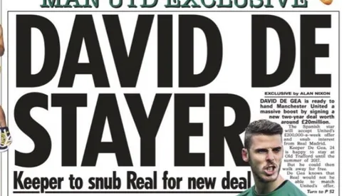 David de Gea to sign extension with Manchester United until June 2017, says report