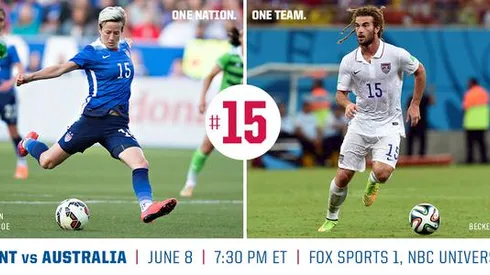 USA men's team wish US women good luck who share same jersey numbers
