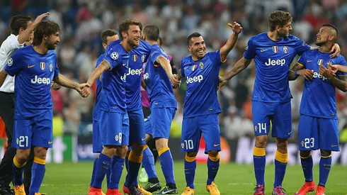 during the UEFA Champions League Semi Final, second leg match between Real Madrid and Juventus at Estadio Santiago Bernabeu on May 13, 2015 in Madrid, Spain.