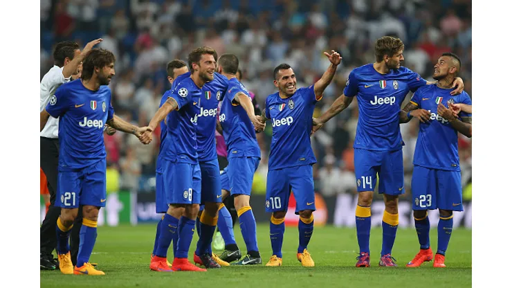 during the UEFA Champions League Semi Final, second leg match between Real Madrid and Juventus at Estadio Santiago Bernabeu on May 13, 2015 in Madrid, Spain.