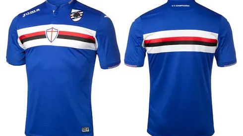 Sampdoria's jerseys play chants when club crest is pressed